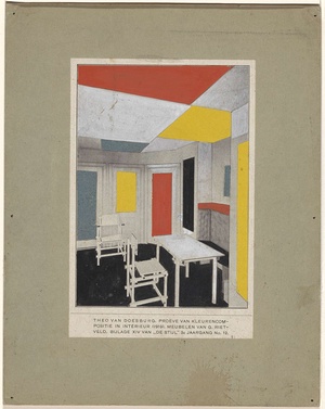 Kleurencompositie in interieur