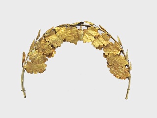 Gold funerary wreath