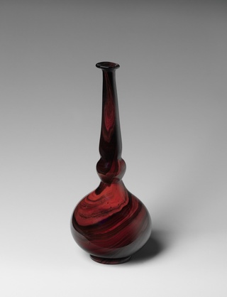 Bottle with a Marbled Pattern