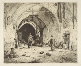 Bazaar in Damascus, 1913, Marius Bauer, Dutch