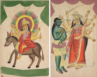 Sheetaladevi: The Smallpox Goddess (recto); Durga (verso)