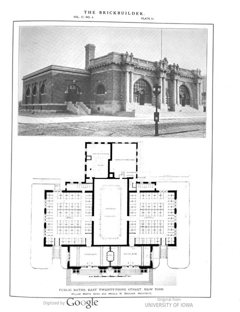 “Plate 51,” The Brickbuilder, Vol. 17, No. 4, 1908, p. 88, Rogers and Mason. Hathi Trust, Public Domain.